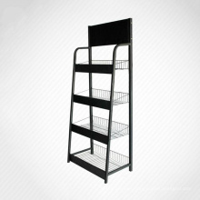 Custom high quality multi tiers steel and wood display fruit rack Manufacturer